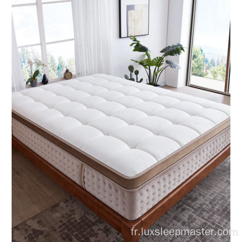 Matelas de lit à ressorts ensachés à compression professionnelle d&#39;exportation